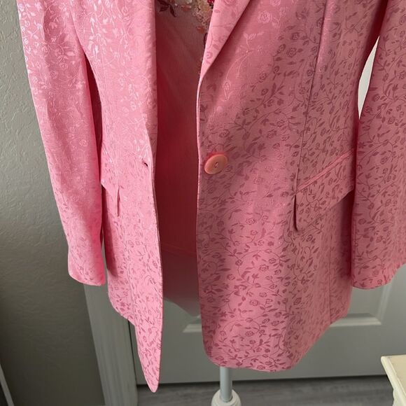 Oscar de la Renta VTG Pink Blazer Linen & Silk
NWOT SZ 8 P Beverly Hills - Picture 11 of 14